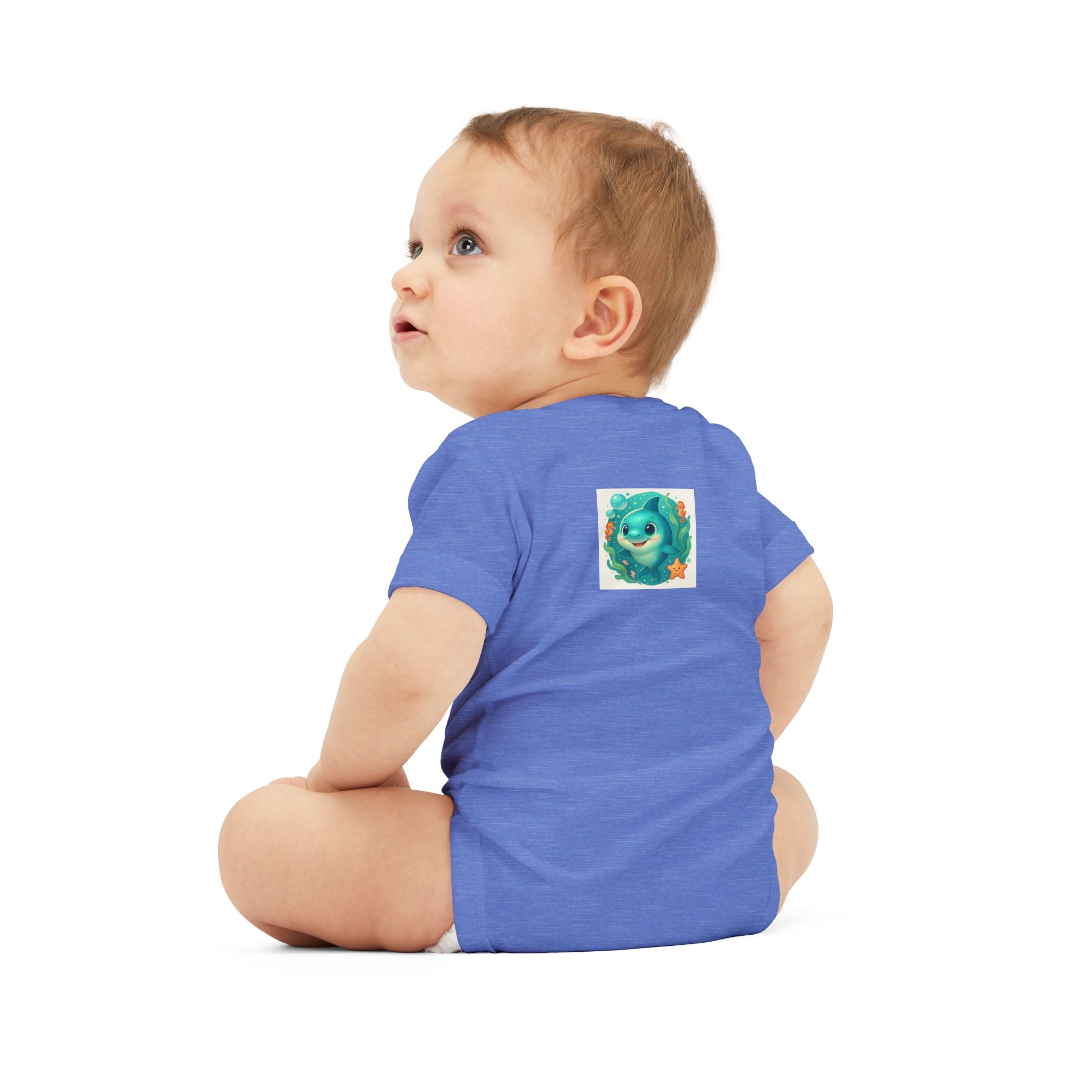 Baby Bodysuit with Cute Sea Monster Print — Infant One‑Piece Romper