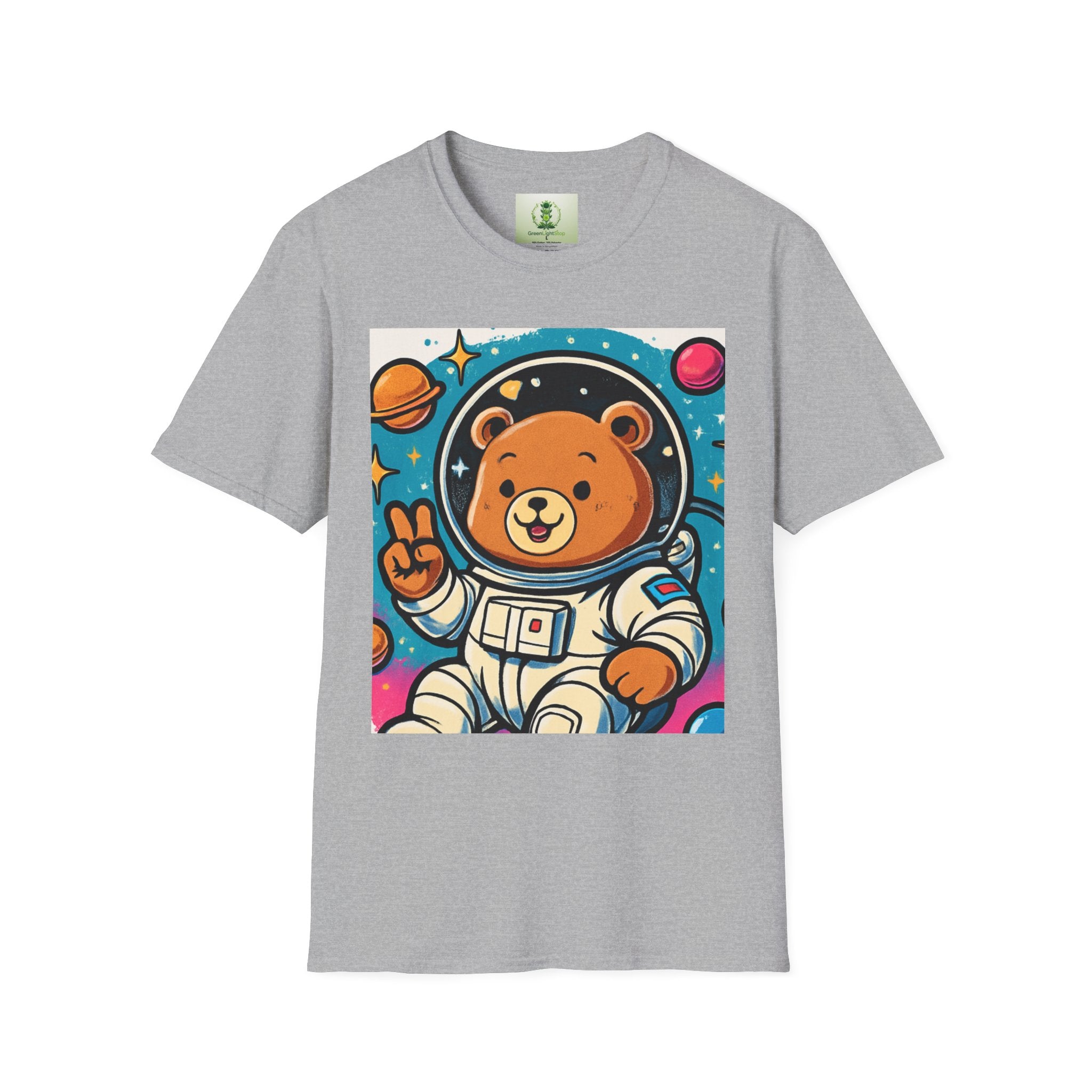 Astronaut Bear T-Shirt — Cute Space Bear Graphic Tee