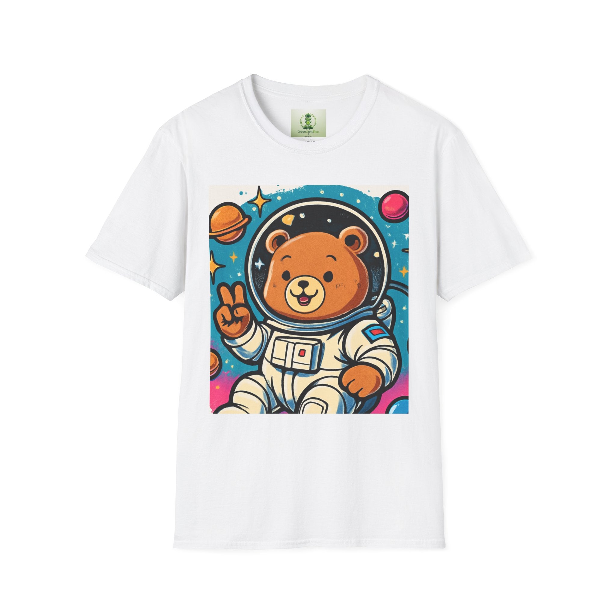 Astronaut Bear T-Shirt — Cute Space Bear Graphic Tee