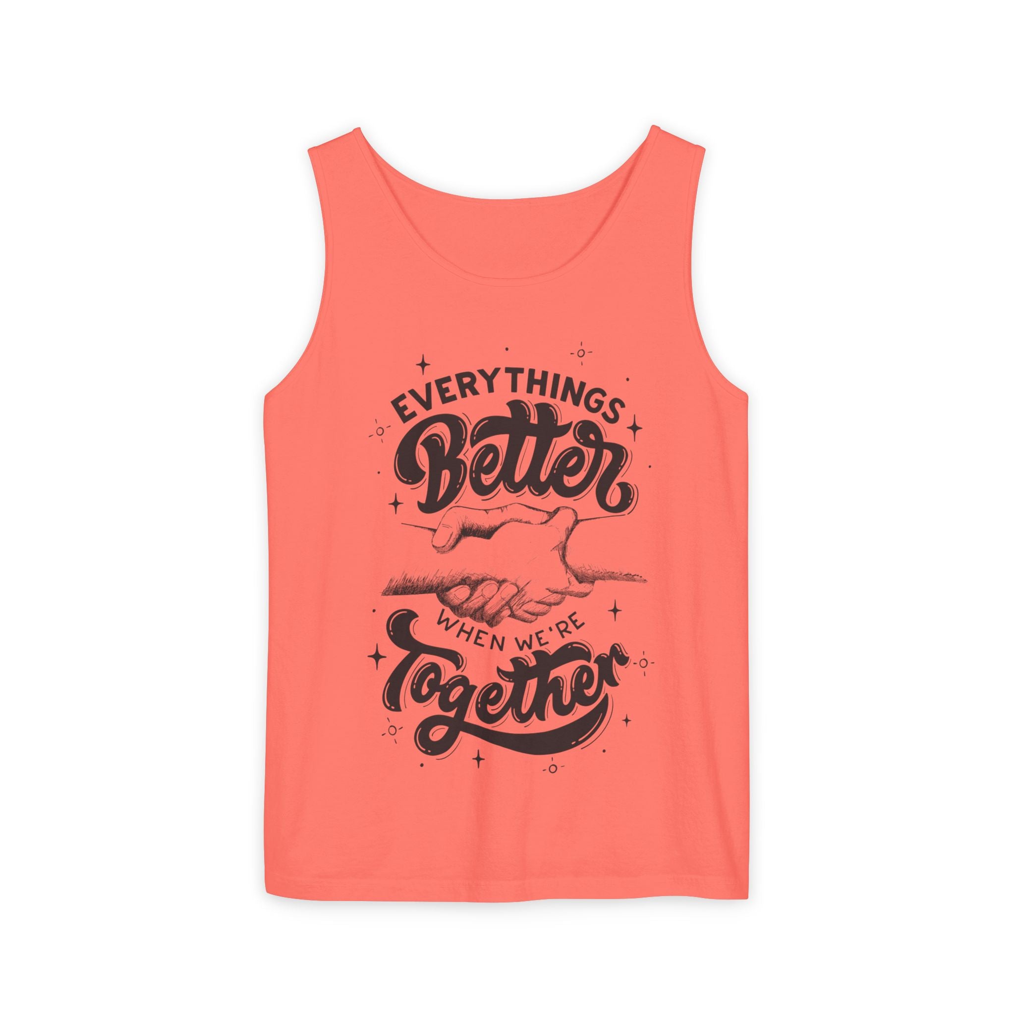 Everything's Better Together Tank Top — Handshake Friendship Graphic