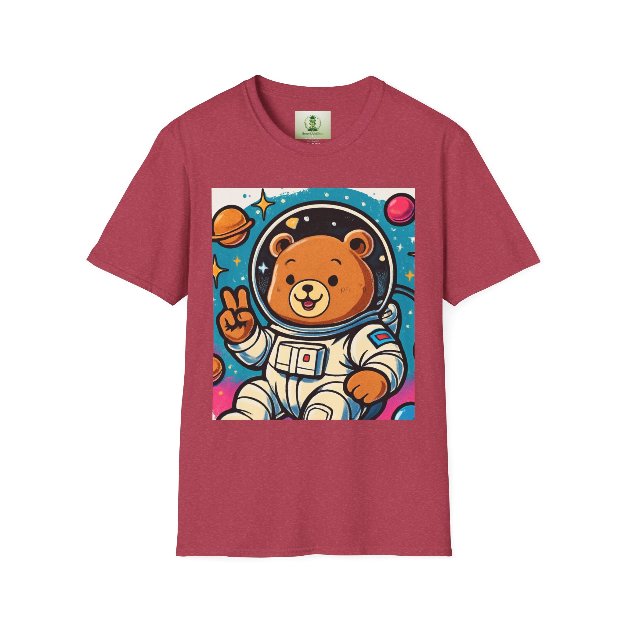 Astronaut Bear T-Shirt — Cute Space Bear Graphic Tee