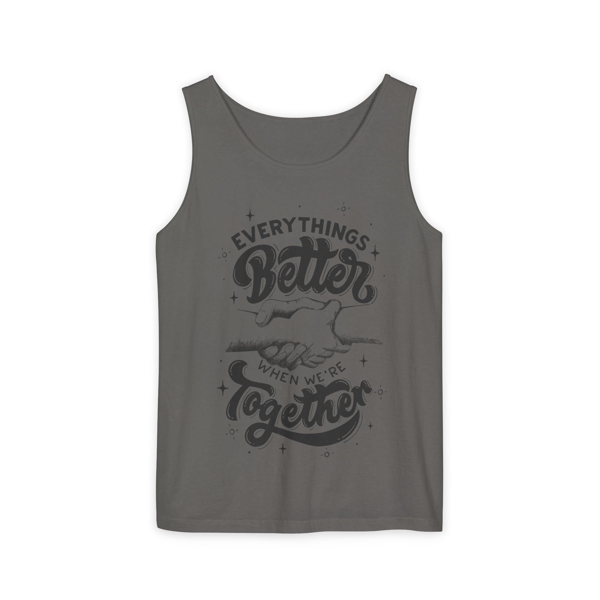 Everything's Better Together Tank Top — Handshake Friendship Graphic